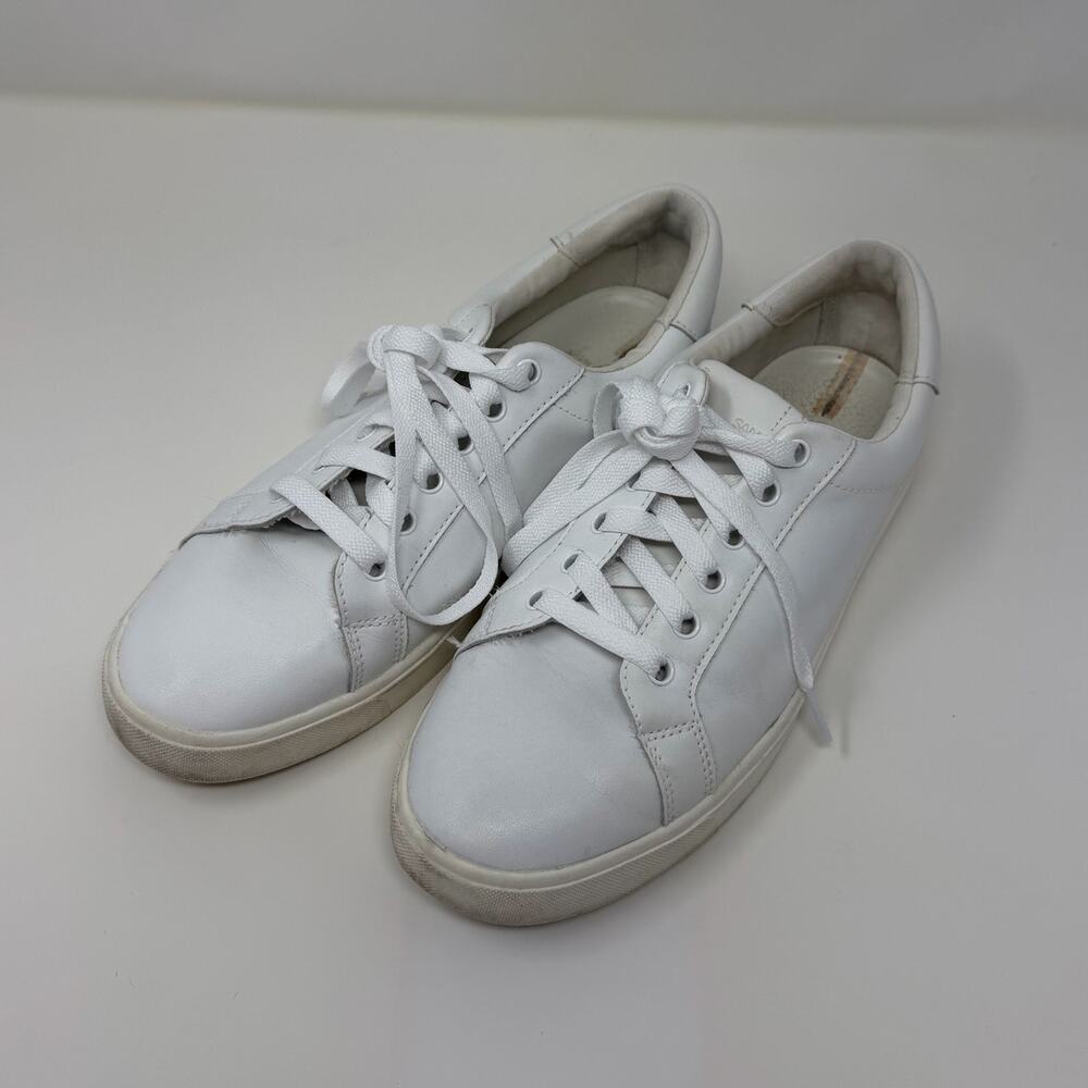 Sam Edelman Leather Low-Top Sneakers – White (Women’s 9)